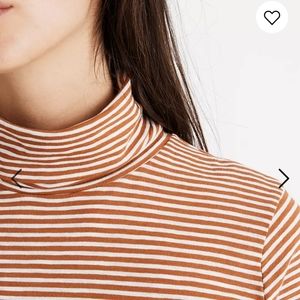 Madewell whisper cotton turtleneck in Daniela stripe